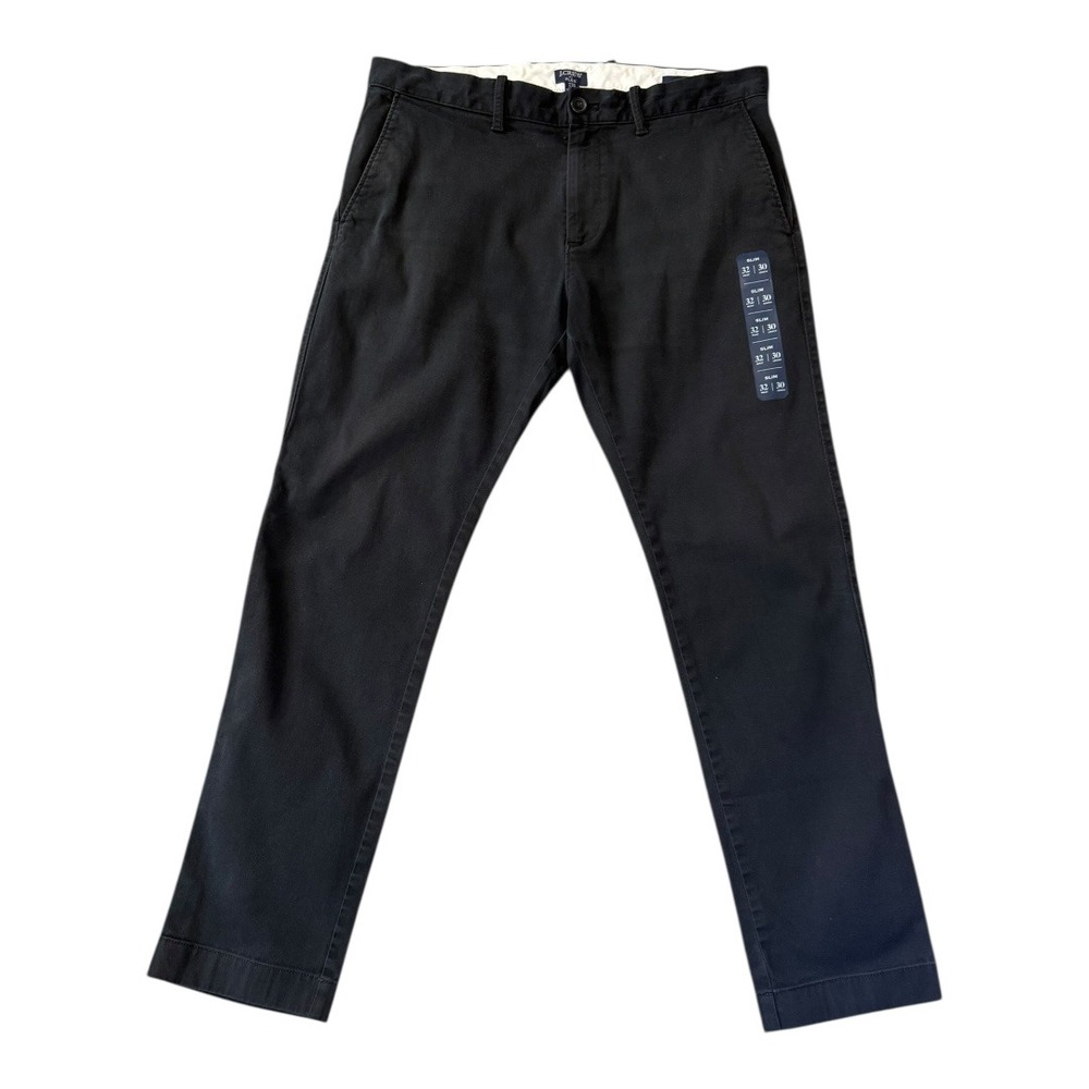 J Crew Flex Slim Fit Flex Chino Pants Black‎ Men's W32 L30